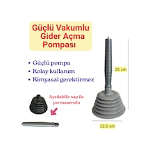 Gider Açma Pompası Körüklü Büyük Mutfak Banyo Duş Gideri