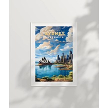 Çerçevesiz Poster Sydney Limanı Ve Opera Binası