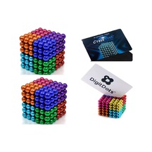 Magnetic Cube 8 Renk 432 Adet 5 Mm Manyetik Mıknatıs Toplar. Kart