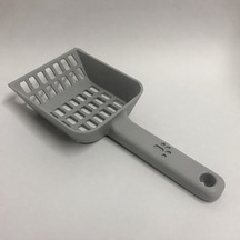 3d Baskı Kedi Kumu Küreği - Geniş Hazneli Eleme Küreği-siyah Çok Renkli