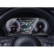 Audi A3 Dijital Gösterge Ekran Koruyucu - Kırılmaz Şeffaf Nano Teknoloji
