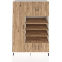 Kronos Dolap 10 Raflı 5 Kapaklı 132x59x195 Aytaşı-çam/çam Aytaşı