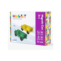 Magly Magnetic Cars Manyetik Araç Oyun Seti - Çocuklar İçin Manyetik Yapı Blokları Araba Eklentisi