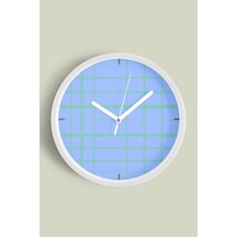 Modern Tasarım Duvar Saati - 30cm - Önü Camlı Beyaz Kasa - Sessiz Mekanizma-jh0538 Beyaz