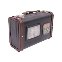 Universal Dekoratif Metal Bavul Çerçeveli Vintage Hediyelik