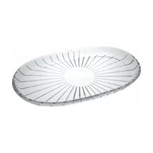2 Adet Paşabahçe Elegant Oval Servis Tabağı 16x27 Cm Çok Renkli