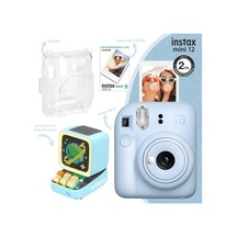 Instax Mini 12 Fotoğraf Makinesi + 10'lu Film + Şeffaf Kılıf + Divoom Ditoo Pro Bluetooth Hoparlör