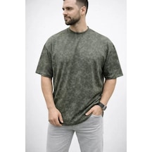 Vexor Erkek Premium Tişört Osy Yumuşak Dokulu Yıkamalı Oversize T-shirt - Haki