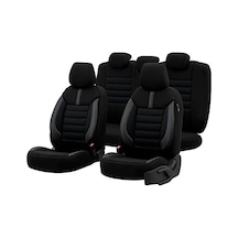 Limited Design Ortopedik Ekstra Destekli Oto Koltuk Kılıfı Tam Set Siyah-mavi