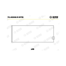 Kol Yatak - Fiat Coupe, Bravo, Marea - Glyco-7142095std