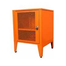 Ziglat 655 Serisi Kilitli Metal Home Office Dolabı%70 Perfore Kapaklı Turuncu 450x600x450 Mm