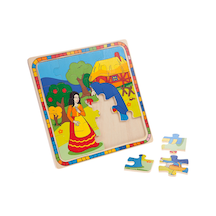 Pamuk Prenses Ahşap Yapboz Puzzle Pazıl