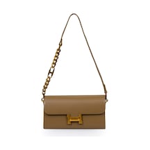 Levidor Kapaklı Logo Ve Zincir Detaylı Kadın Şık Omuz Çantası Lv930382 Camel Camel Levidor Kapaklı Logo Ve Zincir Detaylı Kadın Şık Omuz Çantası Lv930382 Camel Camel