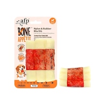 Afp Bone Appetit Pastırma Aromalı Naylon Ve Kauçuk Kaburga Köpek Oyuncağı 12x8x4 Cm