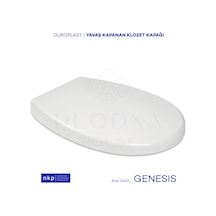Genesis C Tip Oval Form Duroplast Yavaş Kapanan Klozet Kapağı