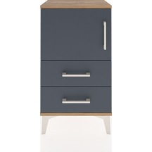 Arges Komodin 2 Raflı 2 Çekmeceli Tek Kapaklı 44x30x80 Çam-an... Çam