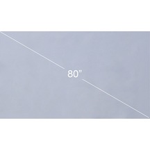 Suofeng 80 İnç Gri Projeksiyon Ekranı 16:9, Optik Kaplama Ve Poliester Malzeme, Kolay Kurulum, Taşınabilir, Ev Ve Ofis Kullanıma Uygun