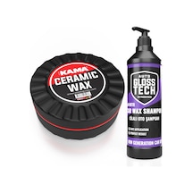 Autokama Ceramic Wax + Glosstech Cilalı Oto Şampuan 500 ML 2'li Set