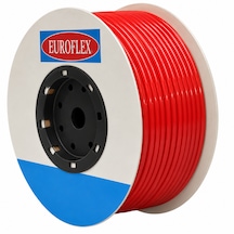 Euroflex 6,5x10 Mm 100 Metre Kırmızı Poliüretan Pnömatik Hava Hortumu 1 Top Eu6510