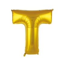 34 Inç 76 Cm Altın Folyo Harf Balon T A