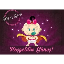 Kız Bebek Hoşgeldin Hediyesi Isimli Puzzle - Yapboz