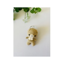 Adenya Sepeti Amigurumi Bej Ayıcık Anahtarlık