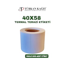 40x58 Terazi Etiketi 500 Sarım 50 Adet Rulo