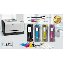 Nekes Hp 125a Cb540a  Uyumlu Toner Seti 4 Renk - Cp1215 Cm1312 Cm1515 Uyumlu