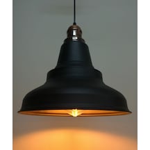 Riolight Retro Siyah Içi Altın Tekli Sarkıt Bakır-Eskitme Askı