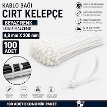 100 Adet - Beyaz