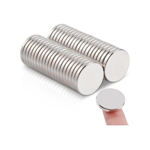 10 Adet 12x1.5 Mm Neodyum Mıknatıs Dekoratif Magnet Güçlü Çekim