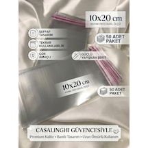 10x20 Cm Kendinden Yapışkanlı Jelatin Poşet Bantlı Şeffaf Opp Torba Paket 50li 10x20