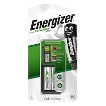Energizer Mini Şarj Cihazı + 2000 mAh AA 2'li Şarj Edilebilir Pil