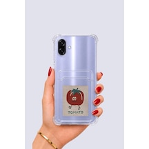 Samsung Galaxy Uyumlu A07 Kartlıklı Tomato Desenli Kılıf Mh-hs4048-1762