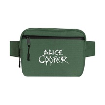 Alice Cooper Logo Yeşil Bel Çantası