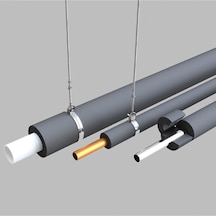Izolasyon Borusu 22  Mm Iç Çapında Polietilen Boru Yalıtım Kılıfı Köpüğü (10  M )