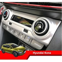 Hyundai Kona Klima Düğme Kaplama -   Silver