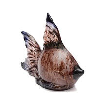 Dekoratif Ocean Art Kahverengi Balık Heykeli 23 Cm Diğer
