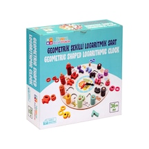 Hmh-239 Hamaha. Ahşap Geometrik Logaritmik Saat