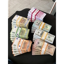 Aykar Yeni 35 Deste Karışık Para 50-100-200-500 Euro Ve 50-100-100 Dol