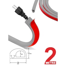 Greentech Esnek Kablo Kanalı Gri / Gt-kk02