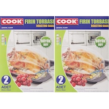 Cook Fırın Torbası, Büyük Boy 45 Cm X 50 Cm 2 Adet/kutu İçi 2li Paket Diğer