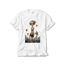 Cartoonish Outer Unhappiness Beyaz Tişört Beyaz