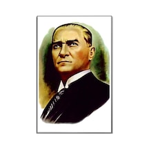 Mustafa Kemal Atatürk Portre Raşel Dijital Baskı Bayrak 300x450