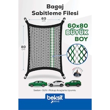 Drıve Taraftar Serisi Yeşil-beyaz Özel Renkli Tasarım Bagaj Sabitleme Filesi 60x80 Cm