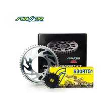 Sunstar Zincir Dişli Seti Kawasakı Zx-12r Nınja 1200 Cc 2000-2006 / Zincir : Sunstar 530rtg1 Gold -116 / Dişli: Sunstar 18t - Jt 46t