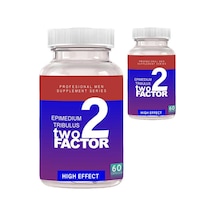 Two Factor 2 Adet Erkekler İçin Tribulus&amp Epimediyum Complex 60 Adet Xxx Kapsül