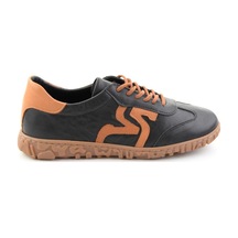 Bambi Siyah Hakiki Deri Kadın Sneaker K01753005703