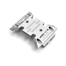 Fosenze Axıal Scx10 Iıı Axı03007/axı03014 1/10 Simülasyon Tırmanma Arabaları İçin Alüminyum Gövde Metal Vites Kutusunun Tabanı Gümüş