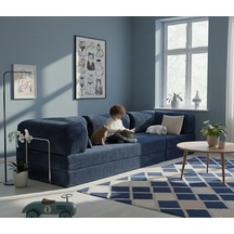 Herev 300x100 Sünger Köşe Koltuk Takımı / Yatak Olur Kanepe / Yıkanabilir Fitilli Kadife Kumaşlı Şark Köşe Lacivert Herev 300x100 Sünger Köşe Koltuk Takımı / Yatak Olur Kanepe / Yıkanabilir Fitilli Kadife Kumaşlı Şark Köşe Lacivert
